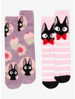 Hot Sale 🎉 Studio Ghibli Kiki's Delivery Service Jiji Fuzzy 💯 Socks 2 Pair ✨