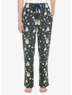 Cheapest 😀 Studio Ghibli My Neighbor Totoro Allover Print Pajama Pants 👏