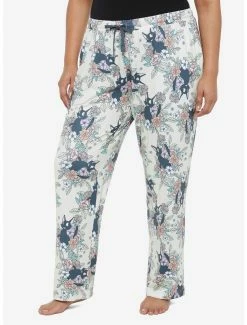Flash Sale 😍 Studio Ghibli Kiki's Delivery Service Floral Jiji Pajama Pants Plus Size 👍