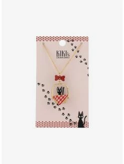 Wholesale 🎁 Studio Ghibli Kiki's Delivery Service Jiji Basket Necklace 🧨