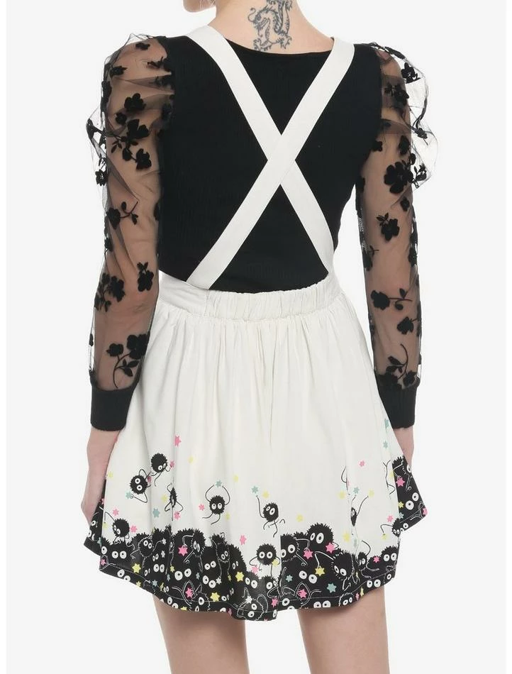 Discount π€© Her Universe Studio Ghibli Spirited Away Soot Sprites Star Candy Suspender π₯ Skirt β¨ - Image 3