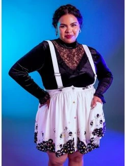 Brand new 👍 Her Universe Studio Ghibli Spirited Away Soot Sprites Star Candy Suspender Skirt Plus Size ✔️