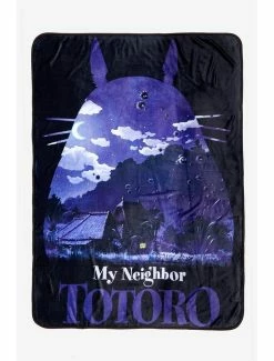 Best reviews of 🌟 Studio Ghibli My Neighbor Totoro Night Scenery Throw Blanket ✔️