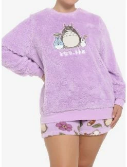 Top 10 🌟 Studio Ghibli My Neighbor Totoro Fuzzy Girls Lounge Set Plus Size 👍
