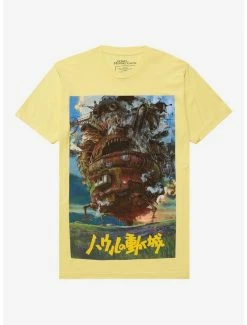 Outlet ❤️ Studio Ghibli Howl's Moving Castle Poster Art T-Shirt 🔔